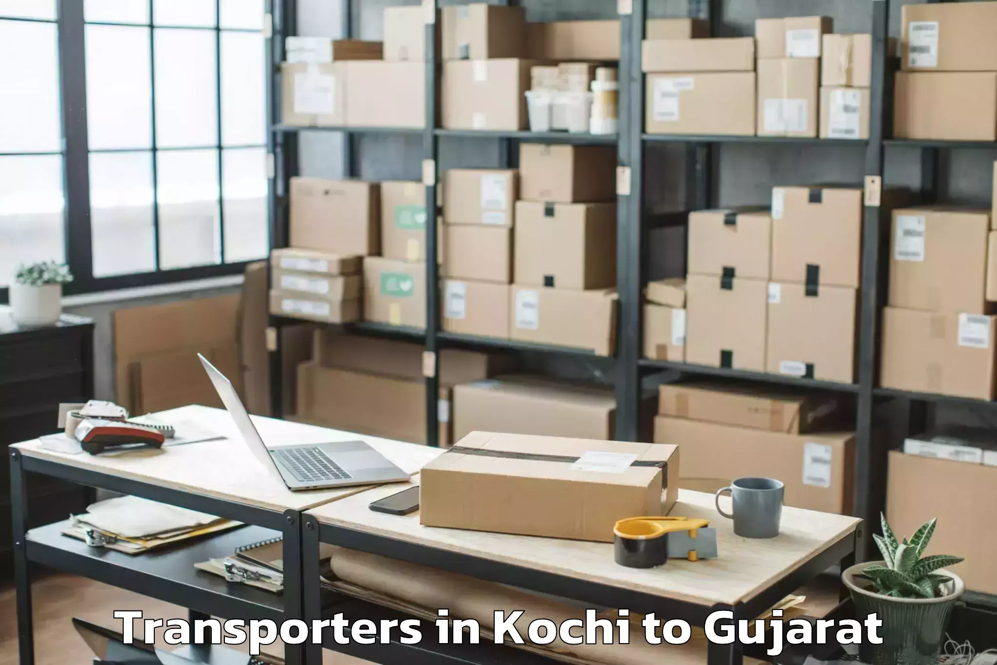 Book Kochi to Devgadbaria Transporters Online